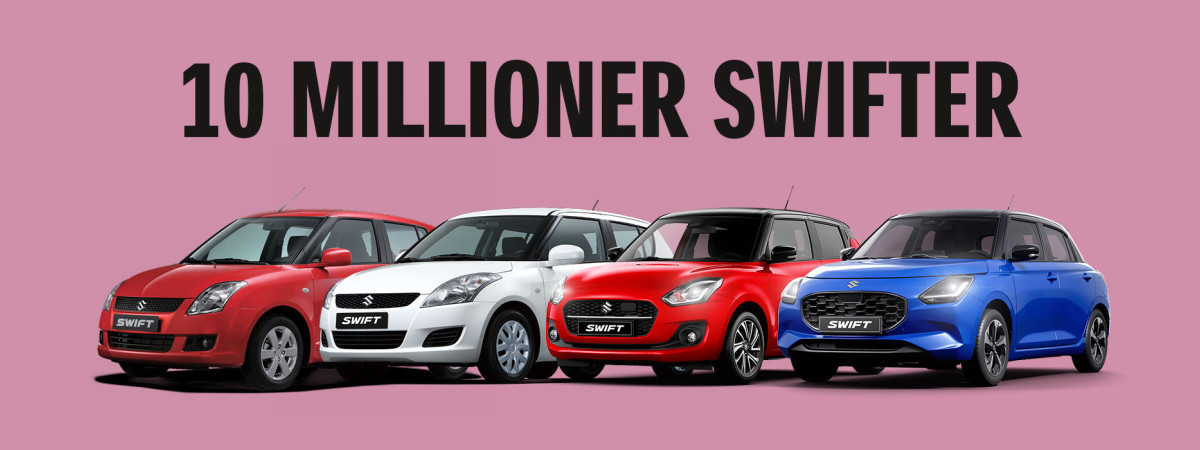 Nu er der bygget 10 millioner Suzuki Swift!