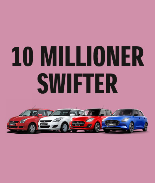 Nu er der bygget 10 millioner Suzuki Swift!