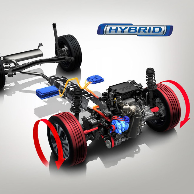 48V hybrid med logo og baggrund