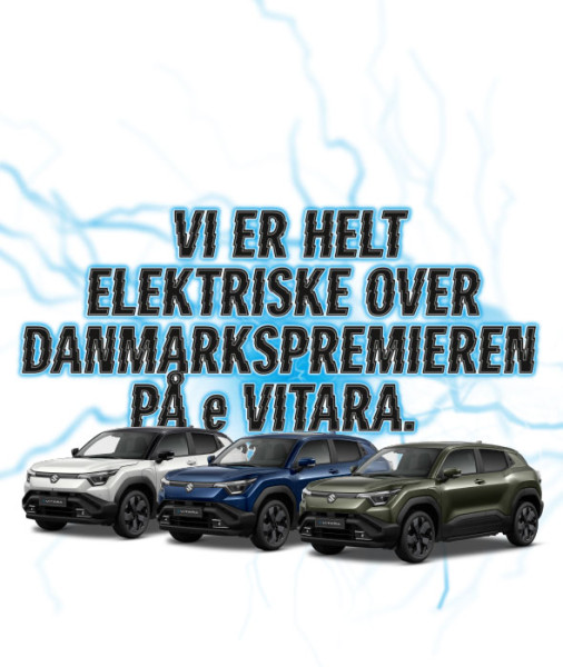 DANMARKSPREMIERE PÅ SUZUKI e VITARA