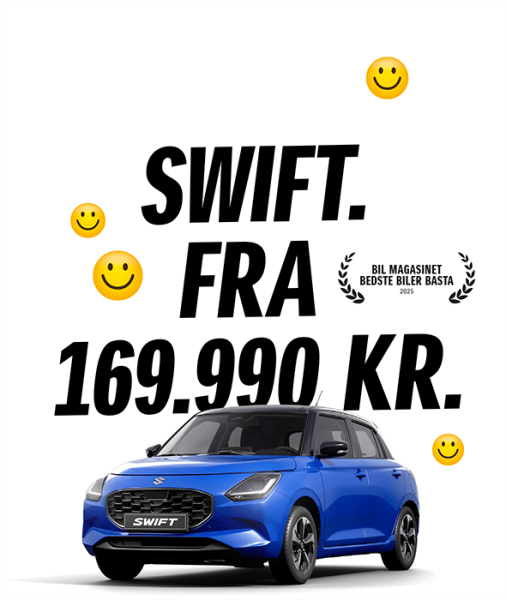 DEN SJOVESTE BIL I MINIKLASSEN. KOMFORT OG SIKKERHED I MAXIKLASSEN.